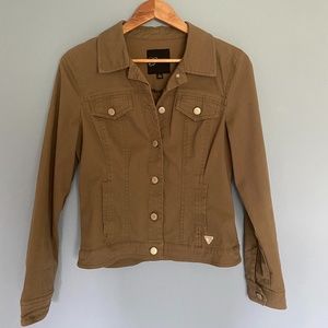 Guess Khaki Denim Jacket - Size Large - Excellent condition!